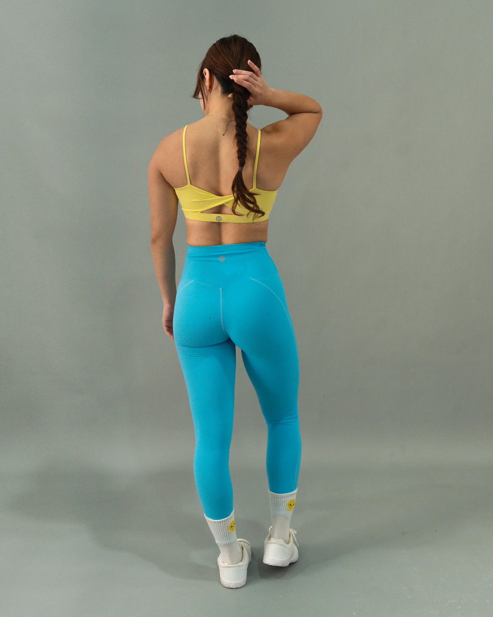 Bandeau Twist Sports Bra - Buttermilk (BUILT-TO-BAR) - Image 12