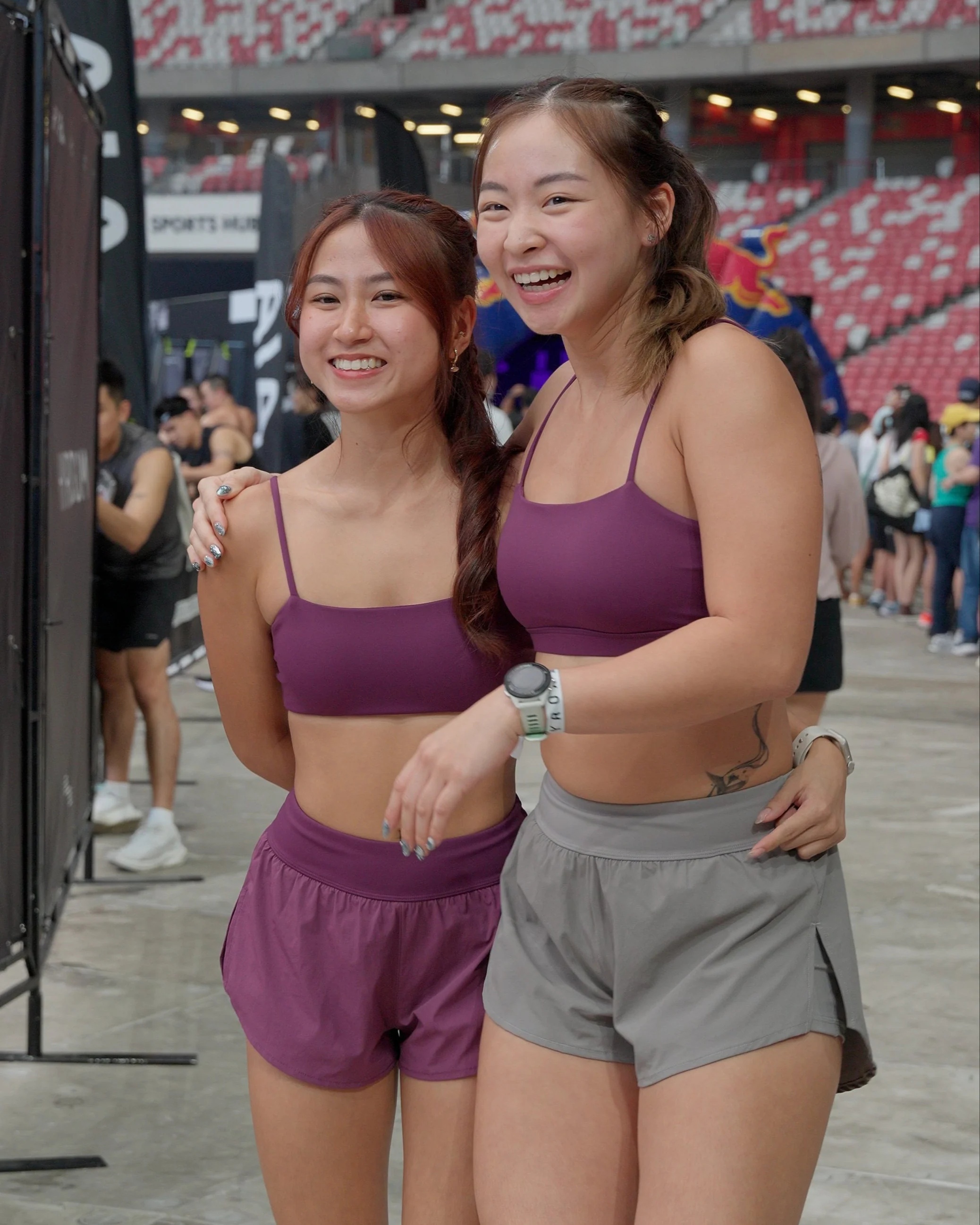 Bandeau Twist Sports Bra - Plum - Image 6