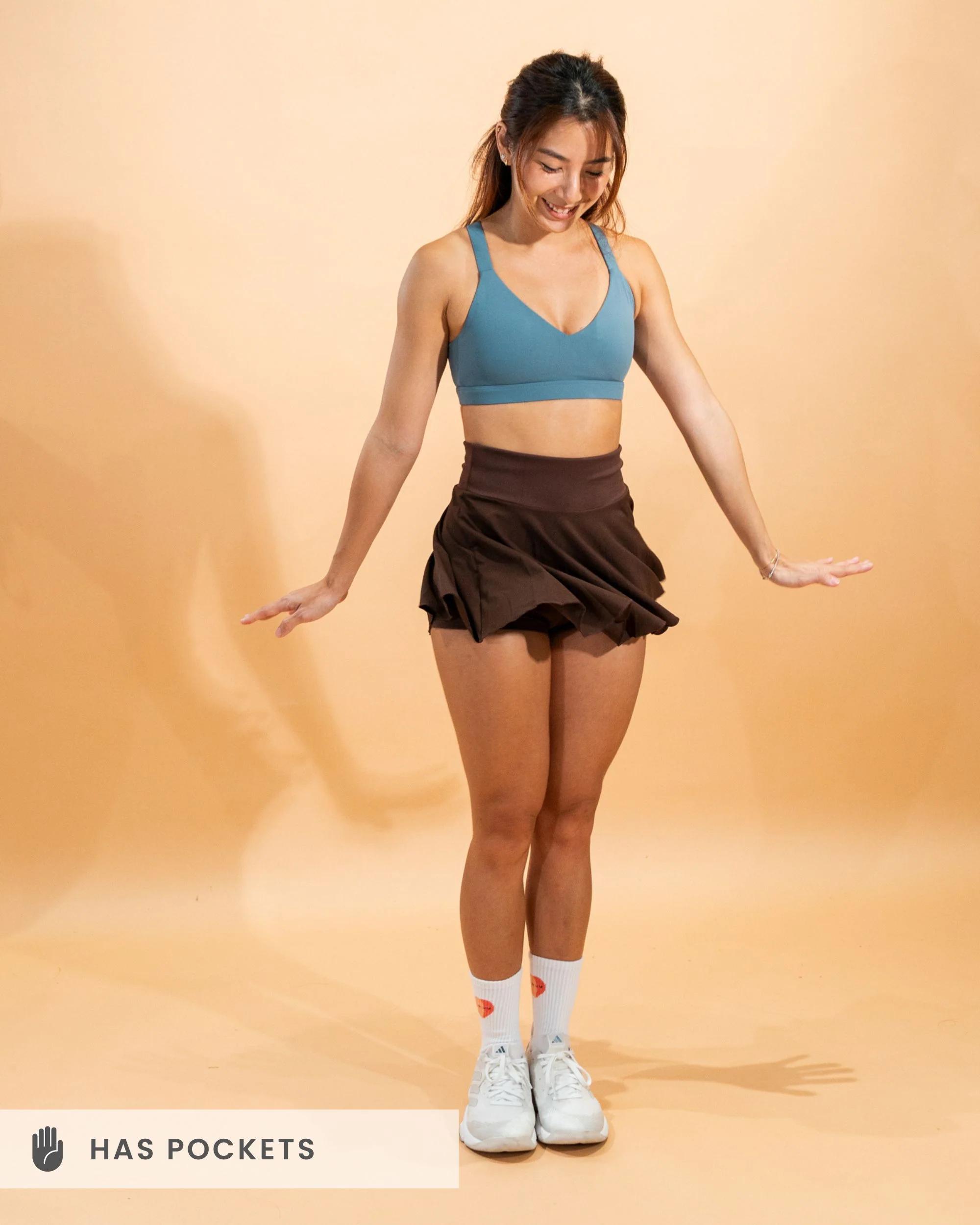 Court Chic Mini Skorts - Dune - Image 6