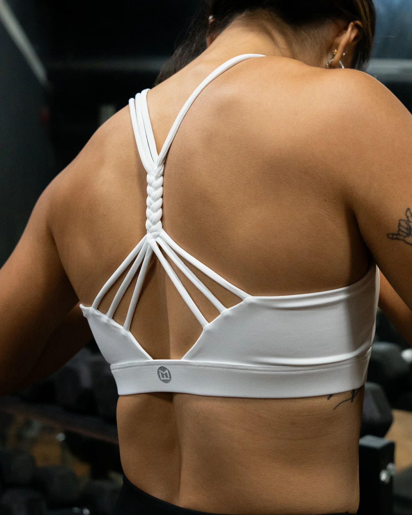 Freedom 4.0 Plaid Bra - White - Image 7