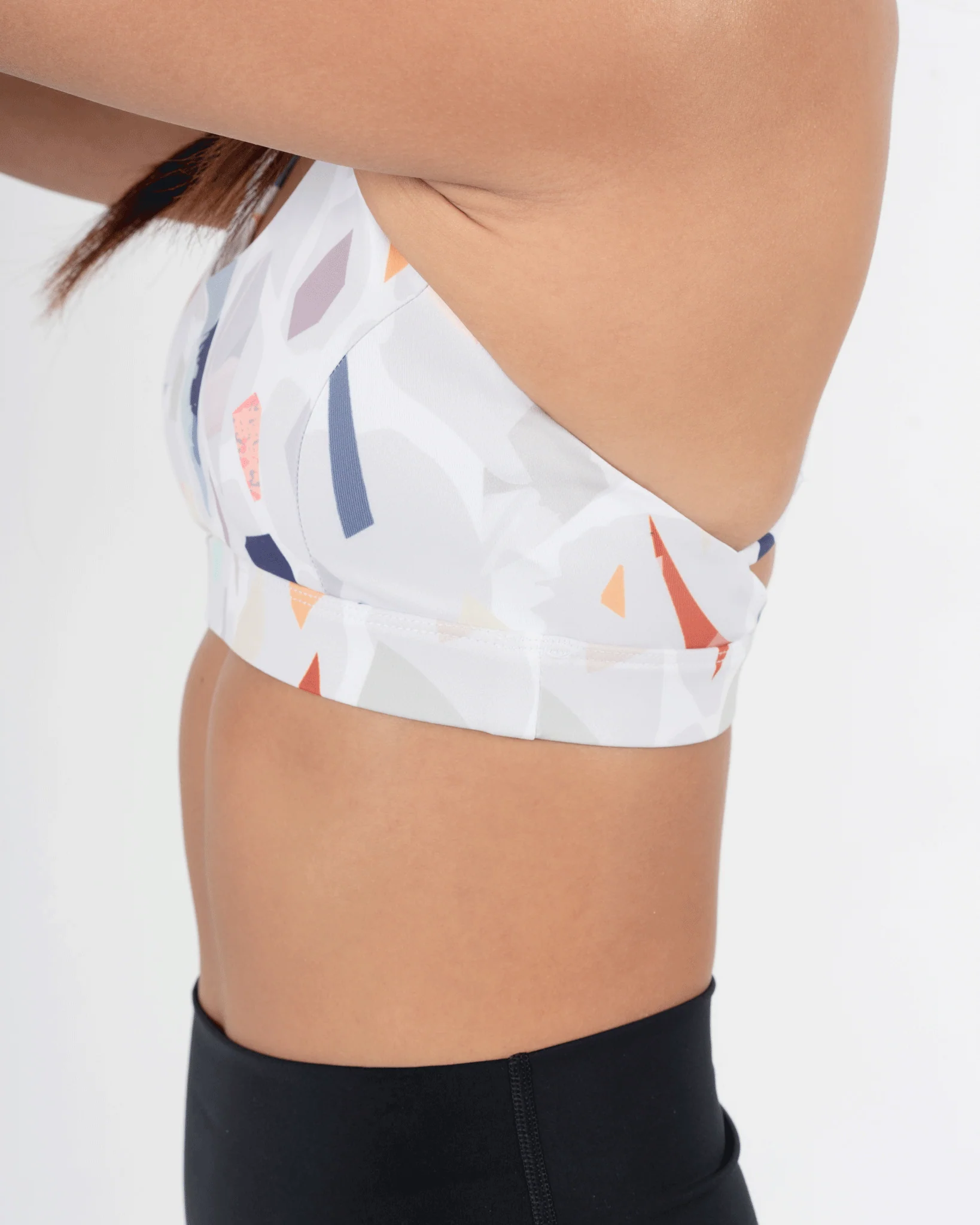 HexCross Bra - Terrazzo Print (MD series) - Image 4