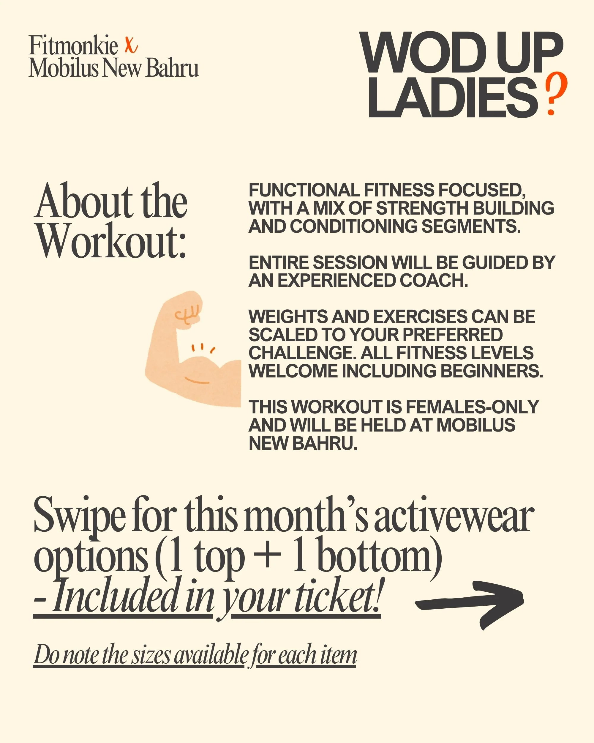 [Event] WOD Up Ladies: 4 Dec 2024 (Ladies' Night Workout Session + 1 Top + 1 Bottom Of Choice) - Image 3